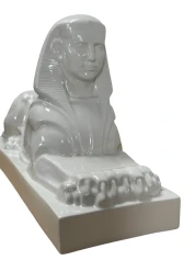 1920s Ceramic Sculpture of a Sphinx by Charles Vos for De Spinx Maastricht